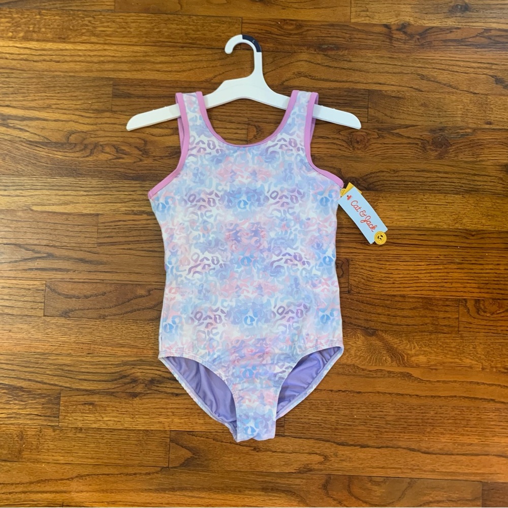 Girls Gymnastics Leopard Print Pull-On Leotard Cat & Jack Pink & Purple 
NWT NEW - Picture 5 of 16